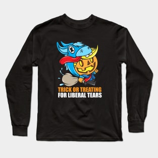 Liberal Tears Donald Trump Halloween Design Long Sleeve T-Shirt